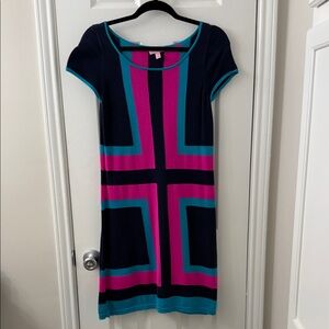 Lilly Pulitzer Navy and Pink Mini Dress